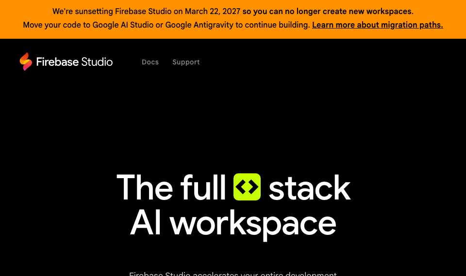 Firebase Studio
