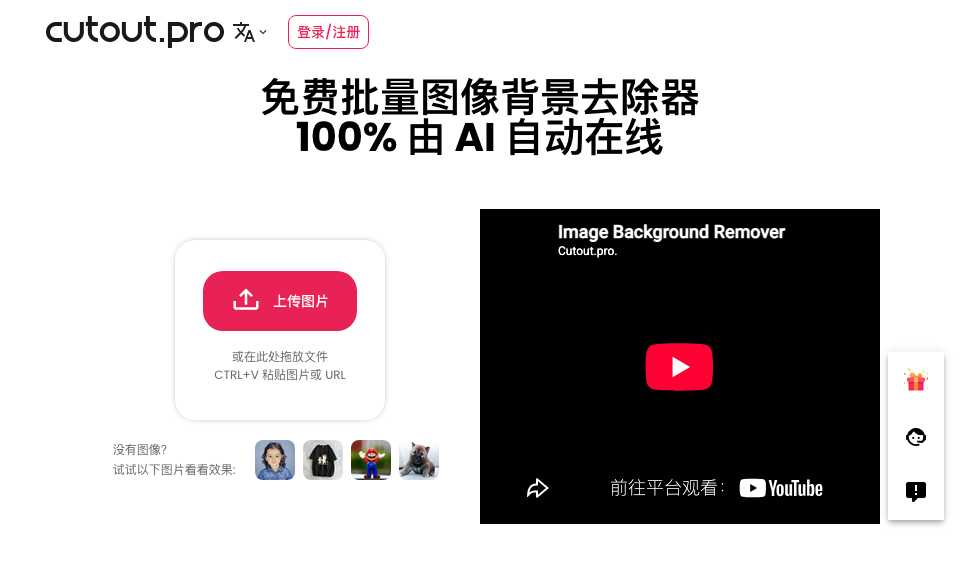 Cutout.Pro抠图