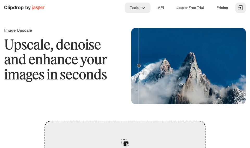ClipDrop Image Upscaler