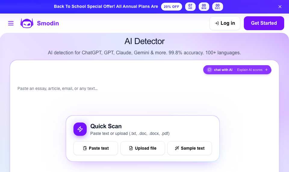 Smodin AI Content Detector