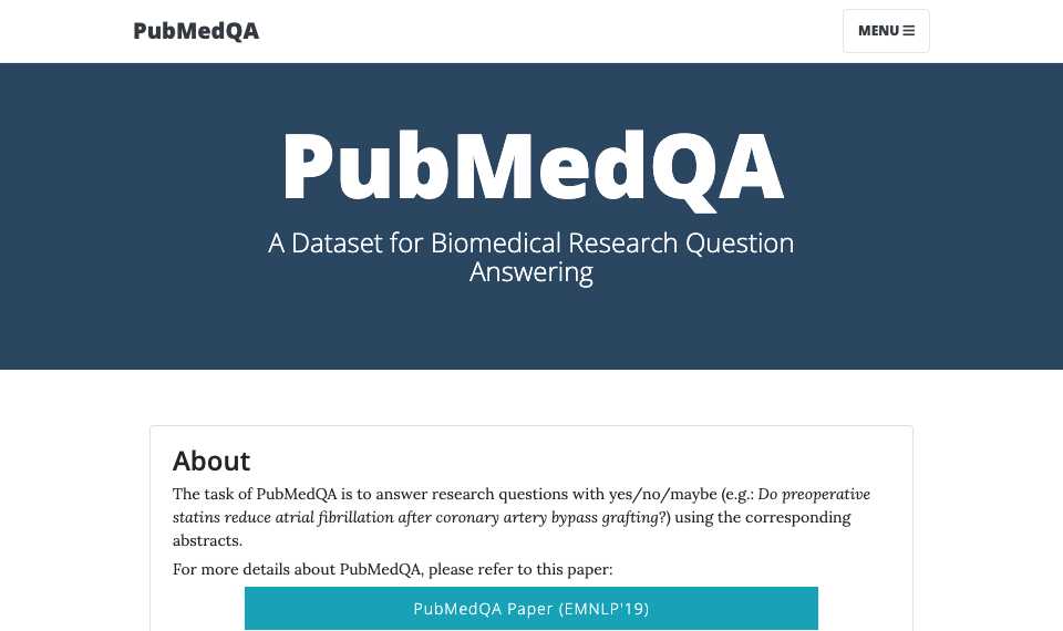 PubMedQA