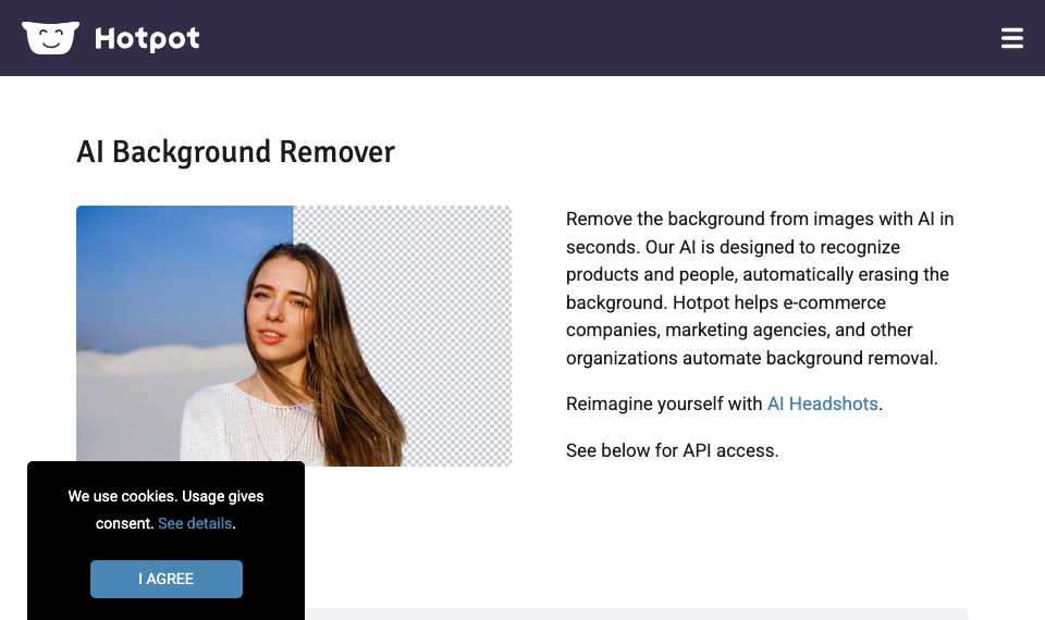 Hotpot AI Background Remover